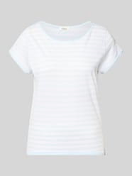 krój regular fit t-shirt z bawełny z cieniowanej przędzy od s.Oliver RED LABEL - 45