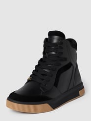 High top sneakers met labeldetail van Marc Cain Bags & Shoes Zwart - 1