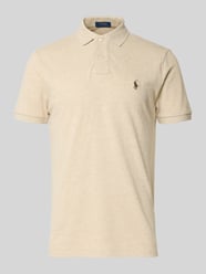 Poloshirt met labelstitching van Polo Ralph Lauren Beige - 40