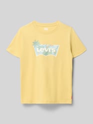 męski t-shirt o kroju regular fit z mieszanki bawełny model 'BATWING' od Levi’s® Kids - 14