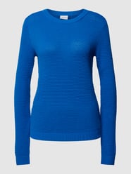 Sweter z dzianiny z okrągłym dekoltem model ‘Vidola’ od Vila - 47