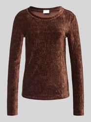 Shirt met lange mouwen in crinkle-look van Jake*s Collection - 4