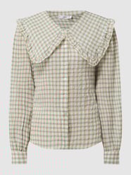 Bluse aus Seersucker Modell 'Babi' von Mango Grün - 11