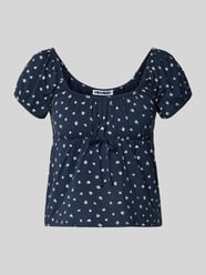 T-Shirt im Allover-Look mit Schnürung von REVIEW - 34