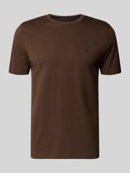t-shirt z okrągłym dekoltem i wyhaftowanym logo od Fynch-Hatton - 11