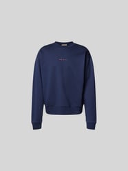 Sweatshirt mit Label-Print von Marni Blau - 5