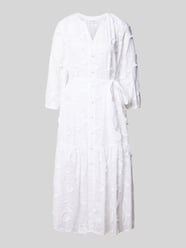 Relaxed Fit Midikleid mit floraler Zierbesatz von COMMA - 26