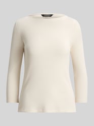 Strickshirt mit 3/4 Arm aus Baumwoll-Mix von Lauren Ralph Lauren Beige - 28