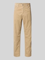 Corduroy broek met steekzakken, model 'NEWEL' van Carhartt Work In Progress Beige - 15