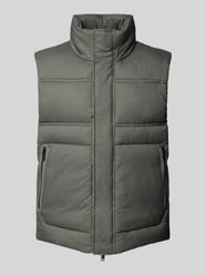 Gilet met opstaande kraag, model 'Odaini' van BOSS Orange Groen - 4