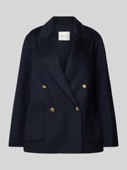 Blazer mit aufgesetzten Taschen von Gant Blau - 46