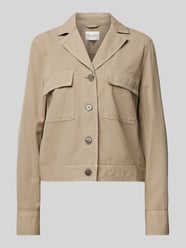 Regular fit jekker van een mix van katoen en linnen van Marc O'Polo Beige - 41