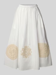 Spódnica midi z obszyciem z koronki model ‘ORME’ od Weekend Max Mara - 17