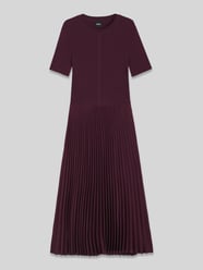 Figurbetontes Midikleid mit plissiertem Rockteil Modell 'FADRIDI' von BOSS Bordeaux - 24