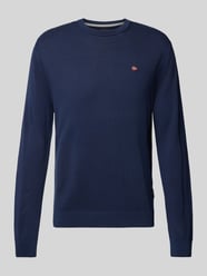 Sweter z dzianiny z wyhaftowanym logo model ‘DROZ’ od Napapijri - 18