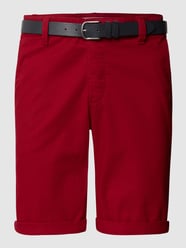 Chino-Shorts mit Gürtel von REVIEW Rot - 5