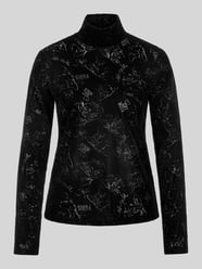 Langarmshirt mit Mock Neck und Allover-Muster von Marc Cain - 6