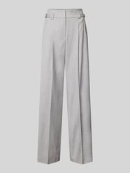 Wide Leg Stoffhose mit Bundfalten von Windsor Grau - 36