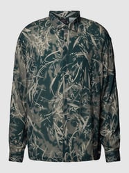 Regular fit vrijetijdsoverhemd van viscose met all-over motief van ARMANI EXCHANGE Groen - 2