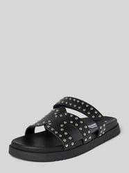 Slides aus Leder mit Ziernieten Modell 'MISSILE' von Steve Madden - 5
