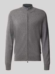 Strickjacke aus Wolle Kaschmir mit Stehkragen von BOSS - 25