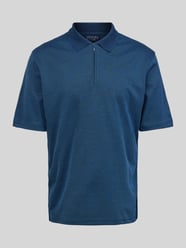 Regular Fit Poloshirt mit Logo-Stitching von Christian Berg Men Blau - 47