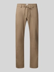Slim Fit Stoffhose mit Gesäßtaschen Modell 'Phil' von Brax Beige - 34