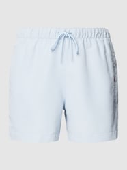 Shorts mit Label-Print von Tommy Hilfiger Blau - 46