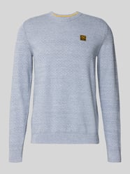 Sweter z dzianiny z prążkowanymi wykończeniami od PME Legend - 8