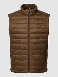 Steppweste mit Label-Detail Modell 'Calano' von BOSS Braun - 39
