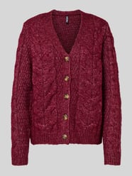 Regular fit gebreid jack met wol, model 'NINA' van Pieces - 16