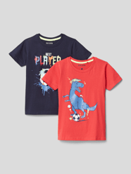 T-Shirt mit Motiv-Print im 2er-Pack von Blue Seven Rot - 31