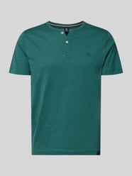 T-Shirt mit kurzer Knopfleiste von LERROS - 2