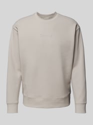 Sweatshirt mit Label-Detail Modell 'TECH INTERLOCK' von CK Calvin Klein Grau - 27