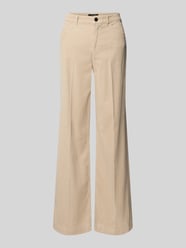 Wide fit corduroy broek met lyocell van Marc Cain Beige - 28