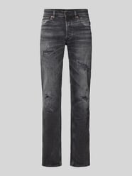 Straight Fit Jeans im Destroyed-Look Modell 'GROVER' von Replay - 34