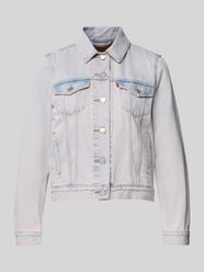 kurtka jeansowa w kroju regular fit z czystej bawełny model 'ORIGINAL TRUCKER' od Levi's® Fuksjowy - 46