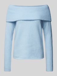 Strickpullover im Off-Shoulder-Look von Gina Tricot Blau - 15