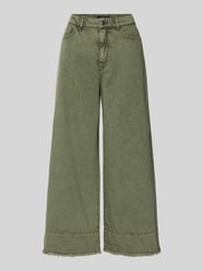 Jeansy o kroju wide fit z lyocell w 5 kieszeni od Marc Cain - 38