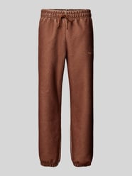 Relaxed fit sweatpants met labelstitching, model 'COMO' van SERGIO TACCHINI Bruin - 41