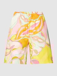 Shorts mit Allover-Muster Modell 'Bella' von 0039 Italy Orange - 38