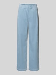 Stretch corduroy broek, straight donkerbruin • Prijs € 26,99 • online shop