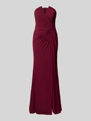 Off-Shoulder-Kleid mit Knotendetail von Mascara Bordeaux - 15