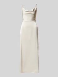 Maxikleid mit Wasserfall-Ausschnitt Modell 'RAVENNA' von Vila Beige - 7