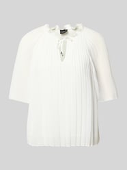 Bluzka w stylu koszuli o kroju regular fit w plisowanym wyglądzie od s.Oliver BLACK LABEL - 16
