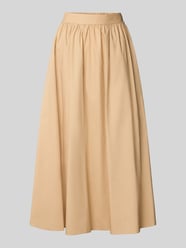 Faltenrock aus reiner Baumwolle mit breitem Bund von Liu Jo White Beige - 4