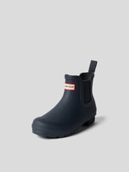 Chelsea Boots mit Brand-Patch von Hunter Blau - 23