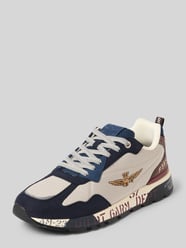 Sneakersy z detal z logo model 'Napoli' od Aeronautica Militare - 17