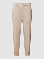 Chino met persplooien van s.Oliver BLACK LABEL Beige - 31