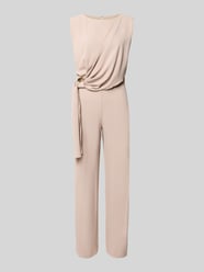 Regular Fit Jumpsuit mit Zierbesatz von Rinascimento Beige - 4